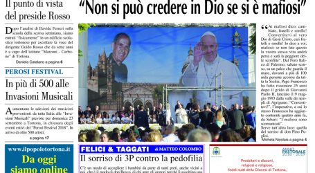 Prima Pagina del 20 settembre 2018