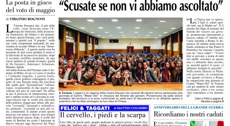 Prima pagina 1 novembre 2018