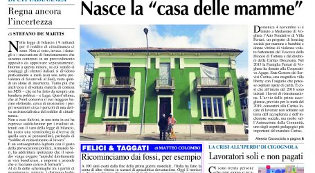 Prima pagina 18 novembre