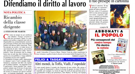 Prima pagina 6 dicembre 2018