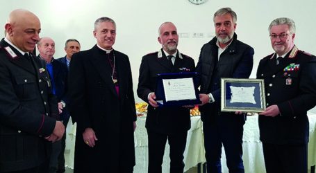 Festa per il pensionamento del luogotenente Mario Giardino