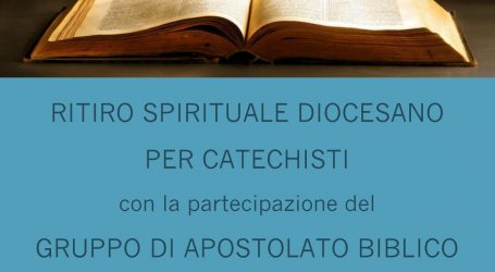 Ritiro spirituale per i catechisti della Diocesi