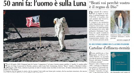 Prima pagina 18 luglio 2019