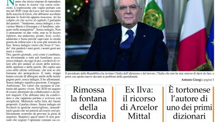 Prima pagina 9 gennaio 2020