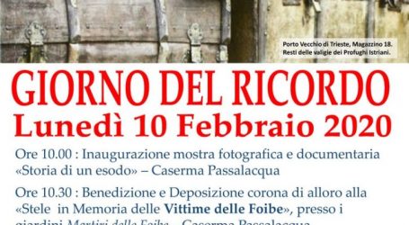 “Giorno del ricordo”: la cerimonia e la mostra a Tortona