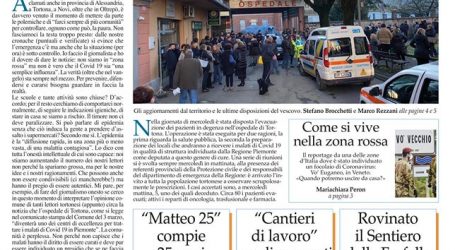 Prima pagina 5 marzo 2020