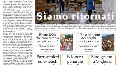 Prima pagina 21 maggio 2020