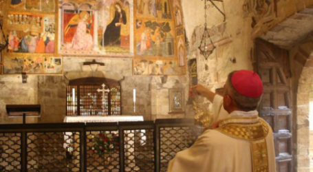 Il vescovo ad Assisi alla festa del Perdono