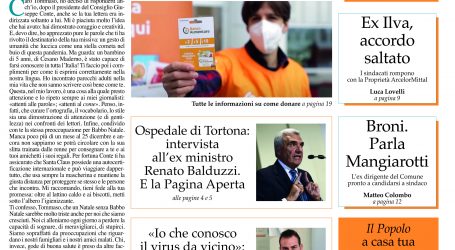 Prima pagina 19 novembre