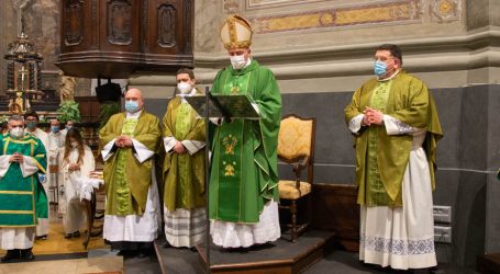 Mons. Daniele, don Orezzi e don Furtuna a Voghera