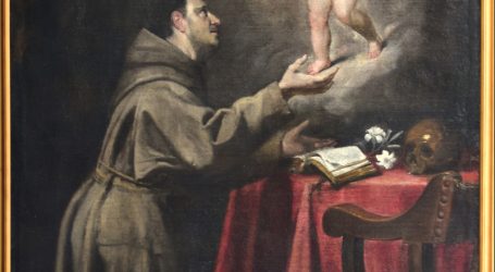 Restaurato il quadro di sant’Antonio attribuito a Fiasella