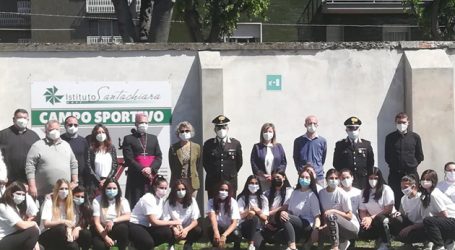 Il campo sportivo del “Santachiara” è stato inaugurato alla presenza del vescovo Viola