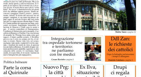 Prima pagina 15 luglio