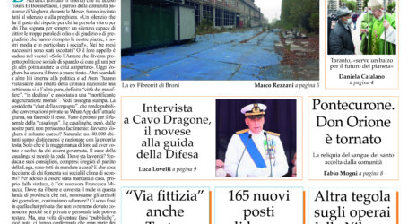 Prima pagina 28 ottobre