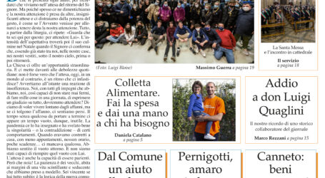 Prima pagina 25 novembre