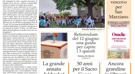 Prima pagina 9 giugno