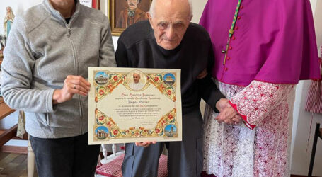 La benedizione del Papa per i 102 anni del diacono Marini