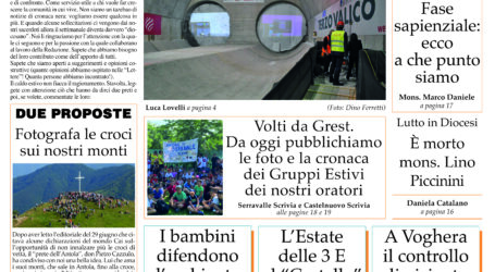 Prima pagina 13 luglio