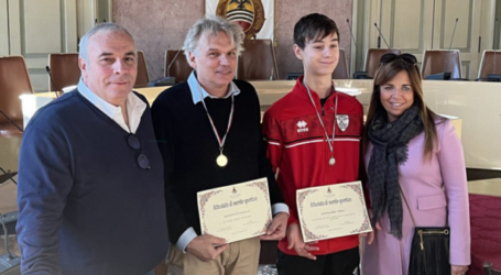 Alessandro Merli, di Cervesina, giovane campione di scherma