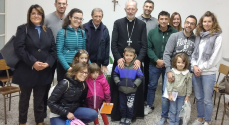 Il vescovo in visita alla parrocchia di Oriolo