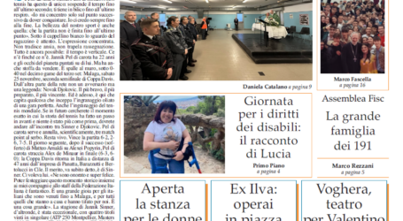 Prima pagina 30 novembre