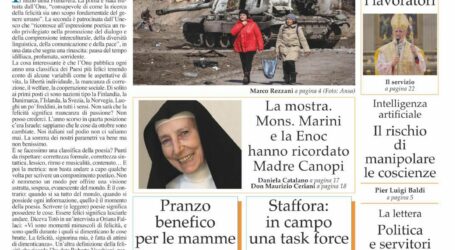 Prima pagina 21 marzo