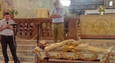 Restaurato il Cristo deposto di Sale