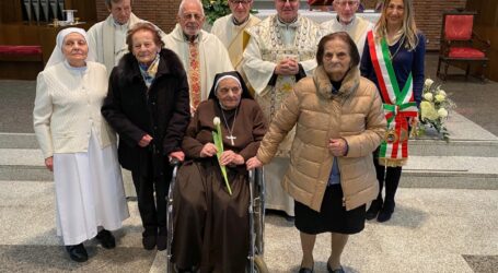 Suor Olimpia festeggia un secolo
