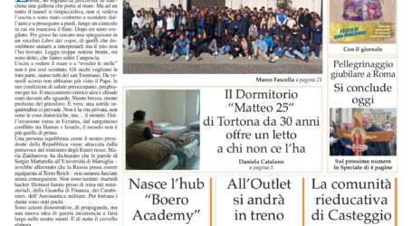 Prima pagina 20 febbraio 2025