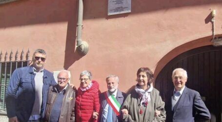 Una targa per Biagio Cavanna